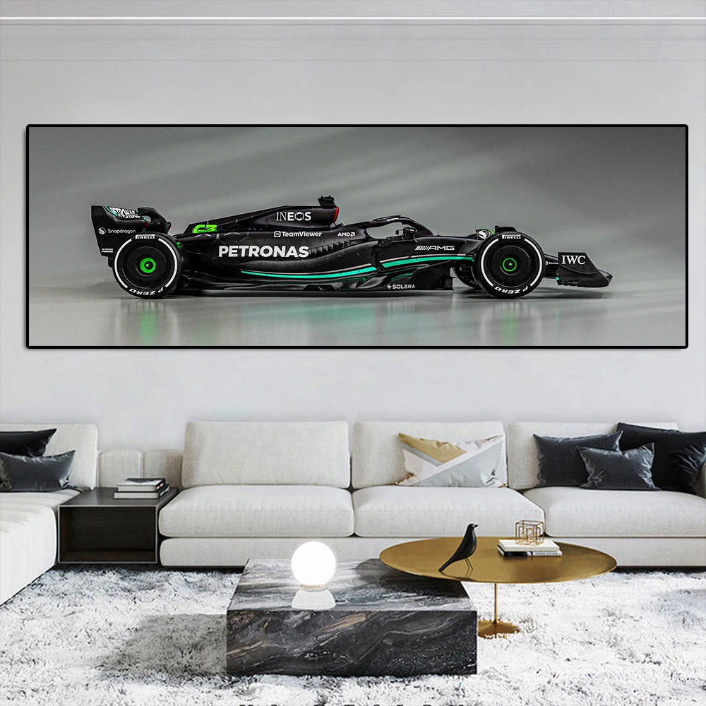 Décor d’affiche de course F1 Lewis Hamilton