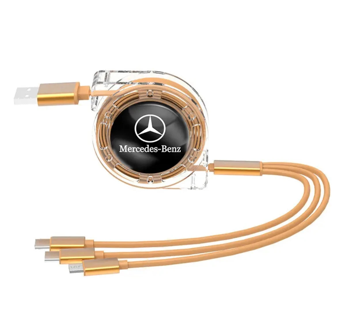 Mercedes-Benz Câble de charge rétractable 3-en-1