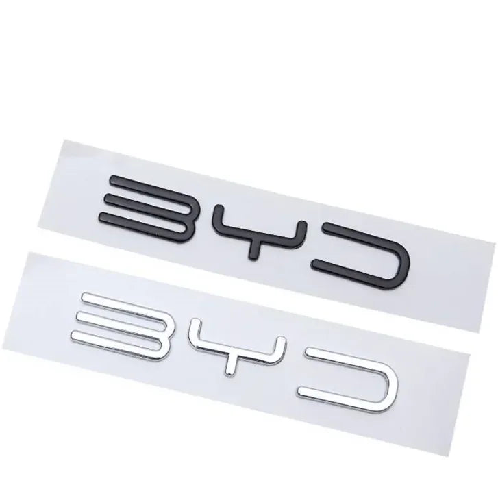 Byd adesivo in metallo 3D 