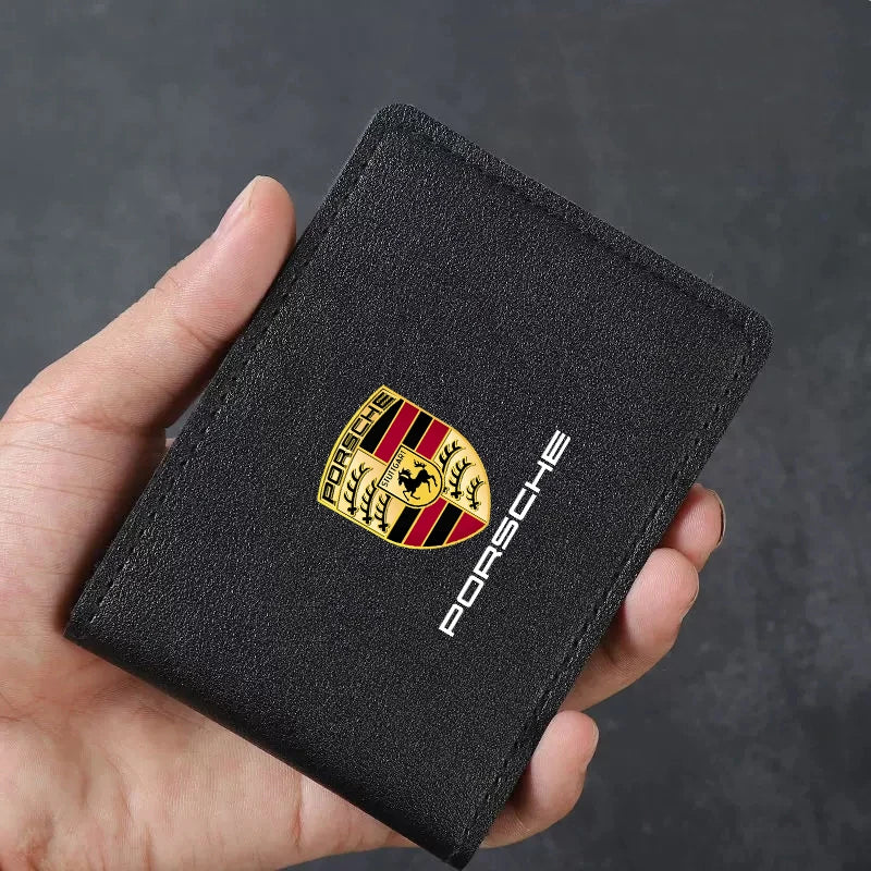 Billetera de cuero de Porsche Premium