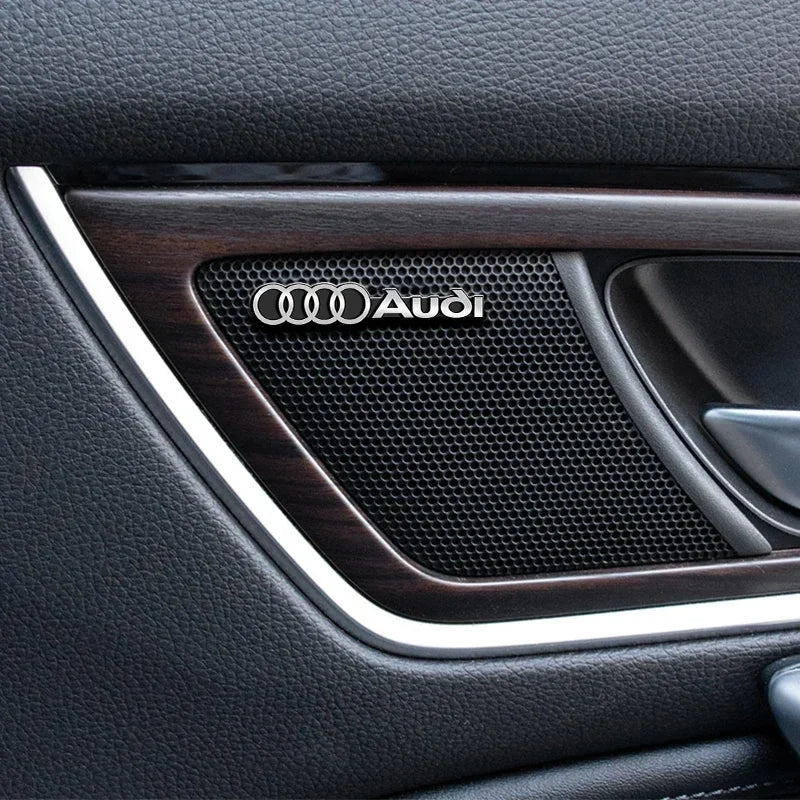 Autocollant Audi 3D en aluminium