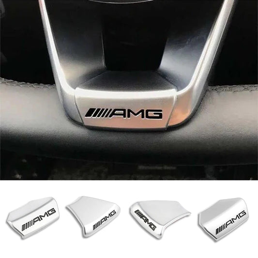 Emblème de Mercedes AMG en aluminium pour le volant