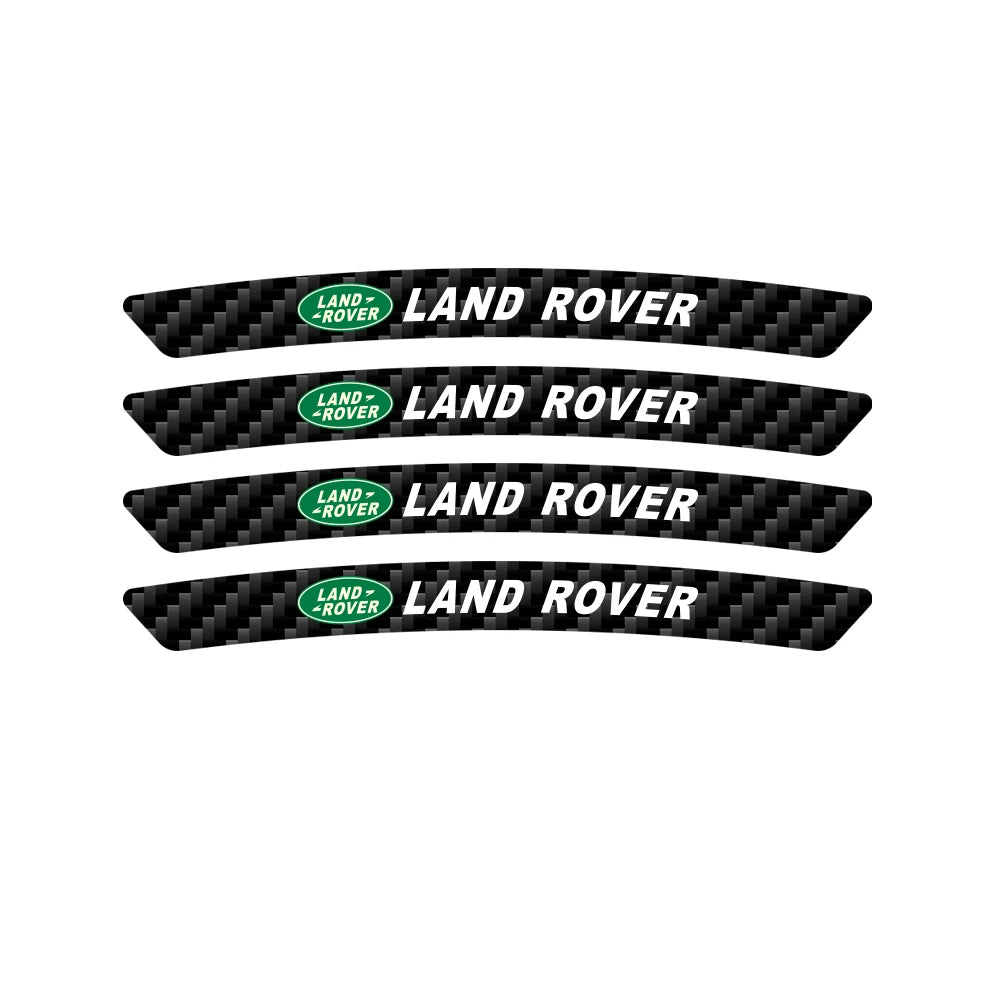 Pegatizas de rueda de fibra de carbono Land Rover