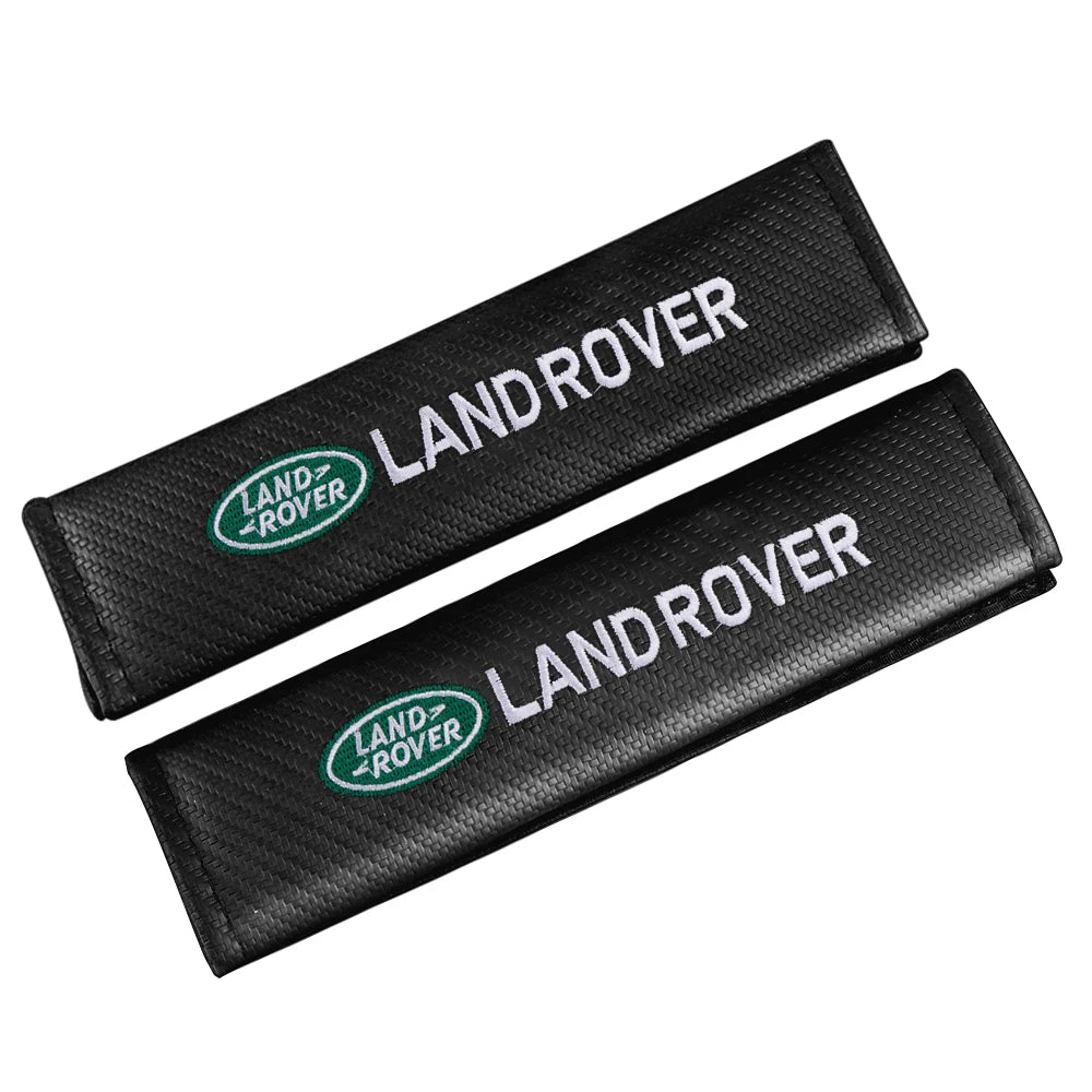 Cubiertas de cinturón de seguridad de fibra de carbono para Land Rover 