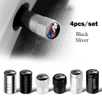 BMW M Wheel Tire Valve Air Stem Cap Covers