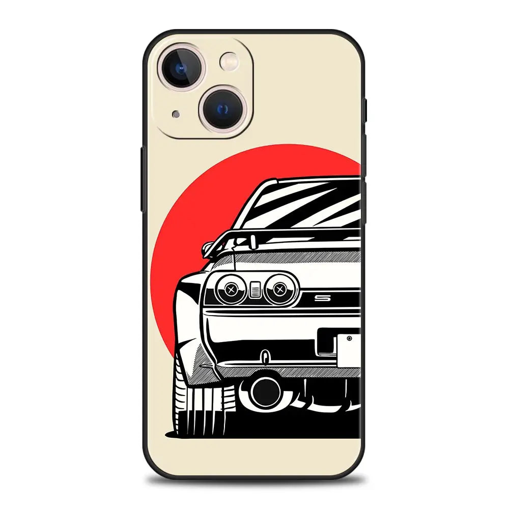 Étui iPhone de voiture de course 