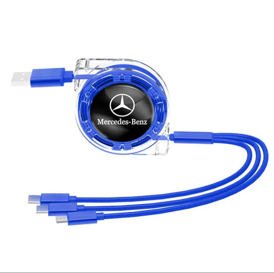 Mercedes-Benz Câble de charge rétractable 3-en-1