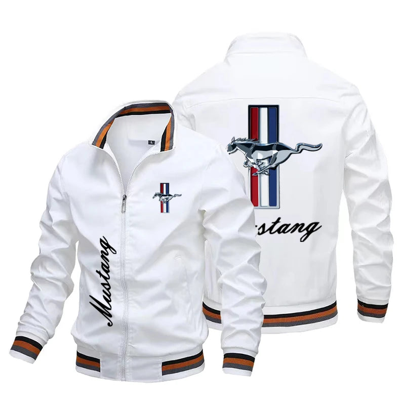 Veste à la mode pour hommes avec logo Ford Mustang