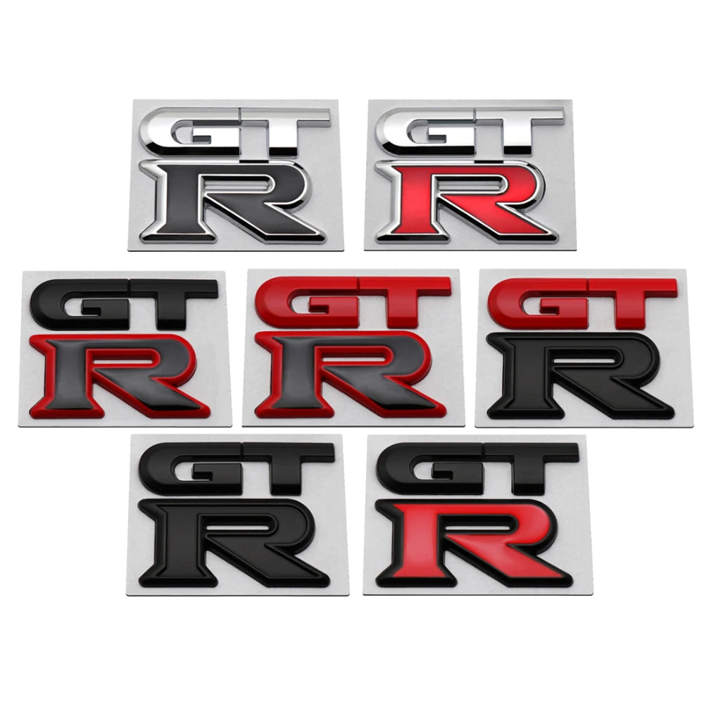 Emblème du coffre de voiture de logo GTR Metal GTR