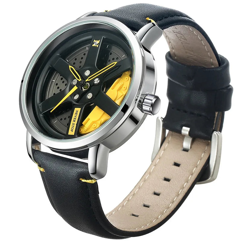 Reloj de Hombres de estilo de rueda de carreras