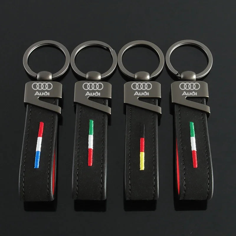 Audi Suede Keychain