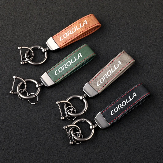 Corolla Genuine Leather Keychain