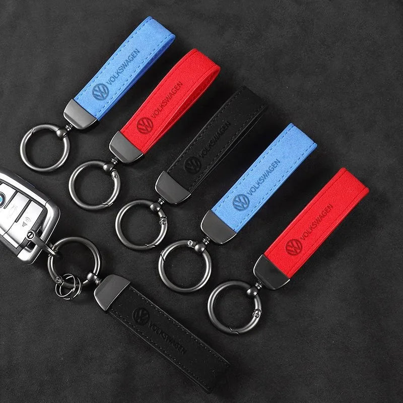 Volkswagen Metal Leather Keychain