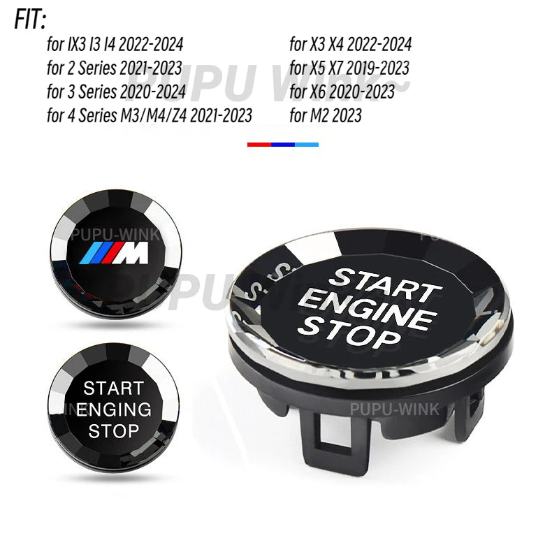 BMW M Crystal Start Button