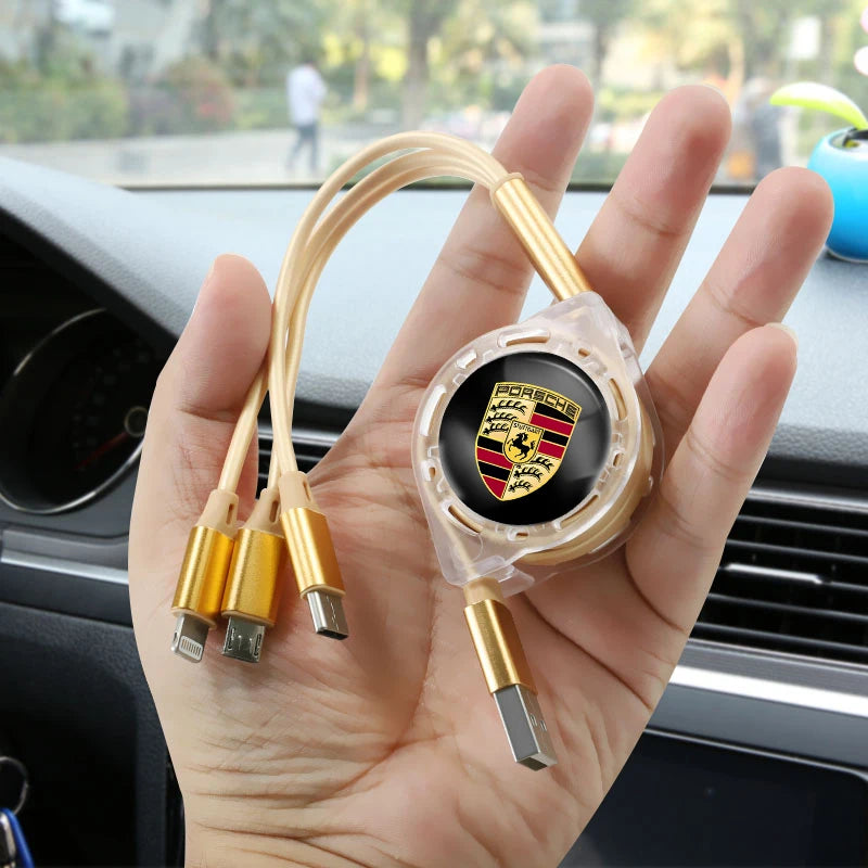 Porsche Retractable 3-in-1-Ladekabel