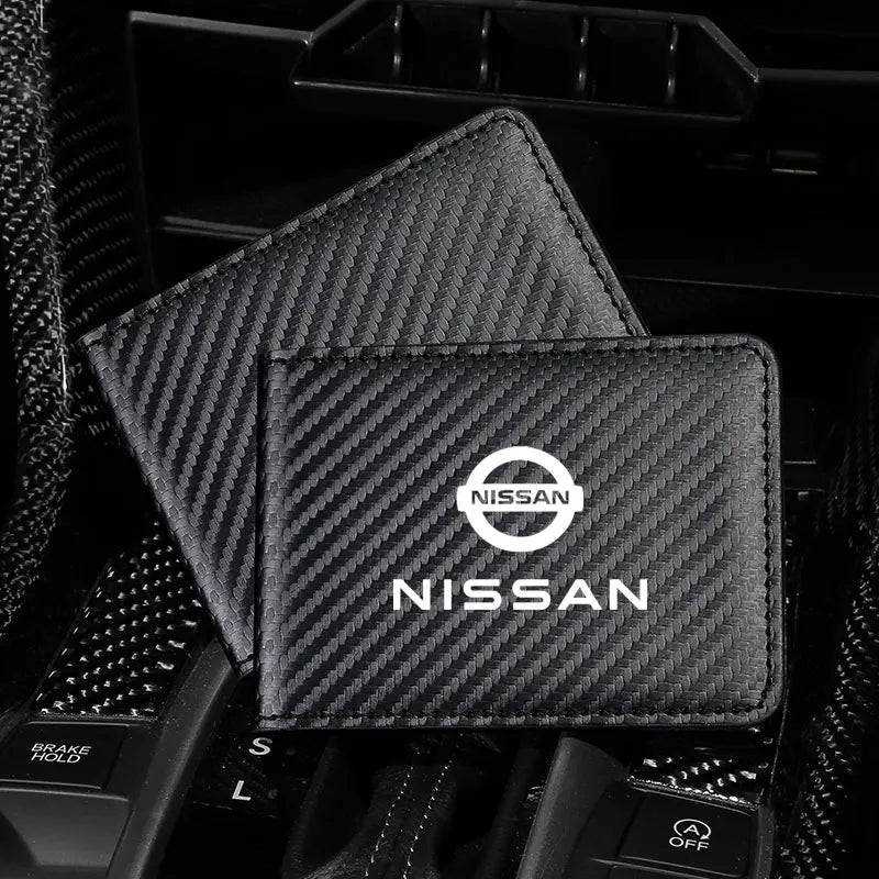 Leather / Carbon Fiber Nissan Wallet