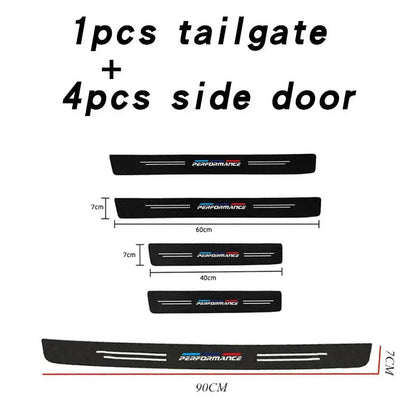 BMW M Performance Car Don Door Sill Protector autocollants