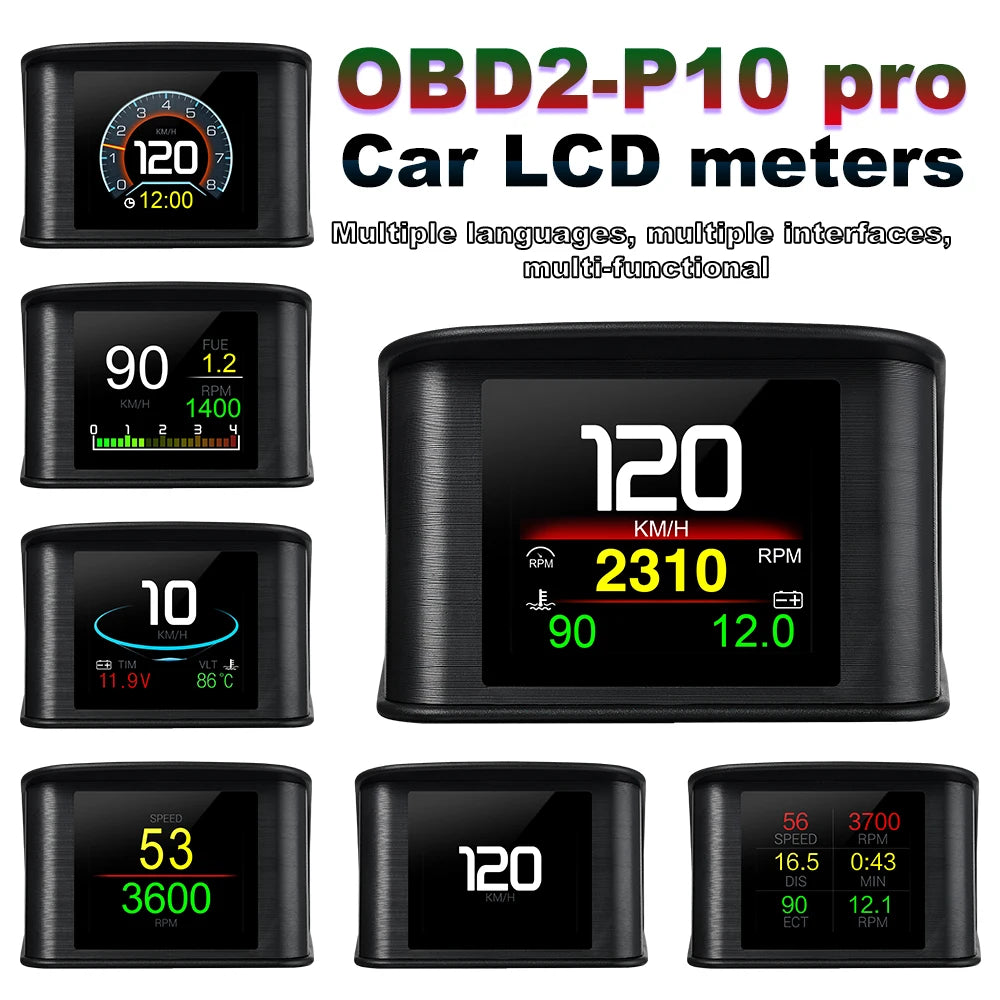 Affichage tête haute OBD2 P10 Pro 