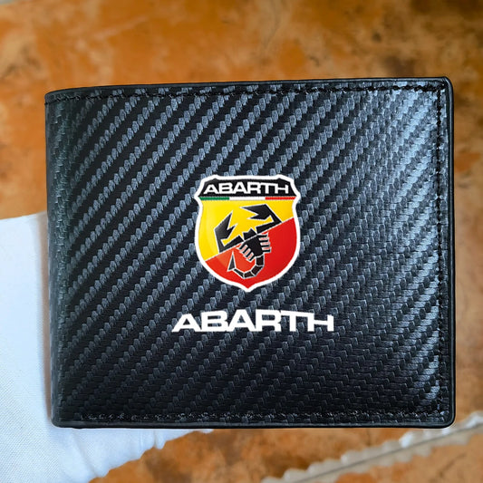 Billetera de fibra de carbono abarth 