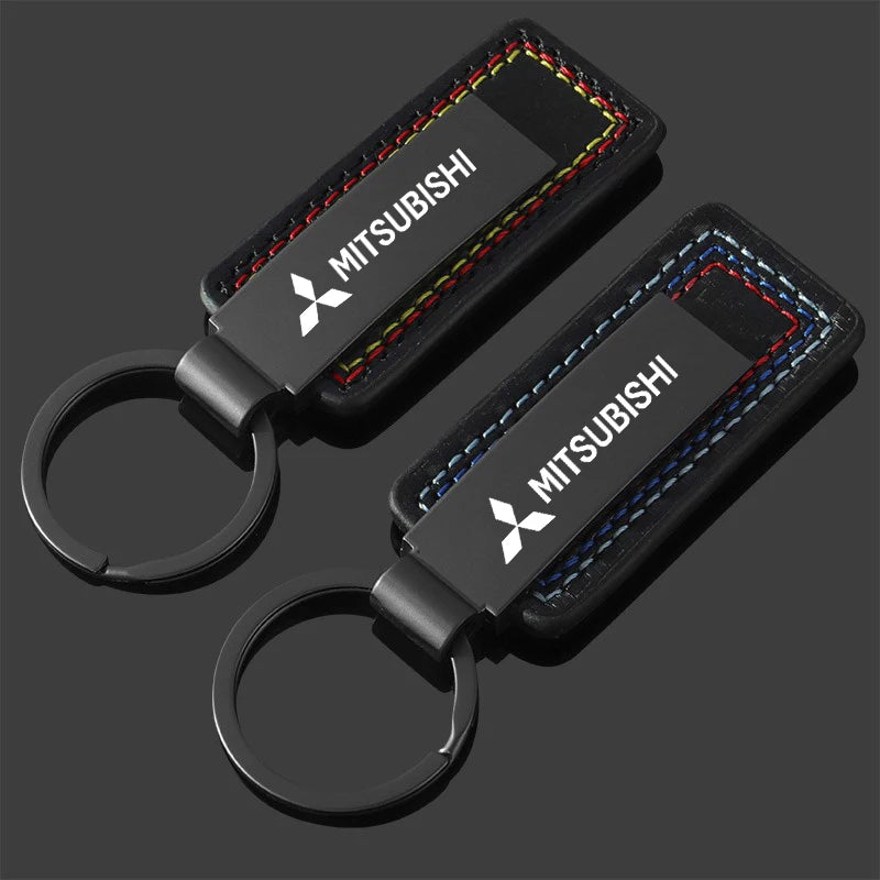 Mitsubishi Premium Leather Keychain