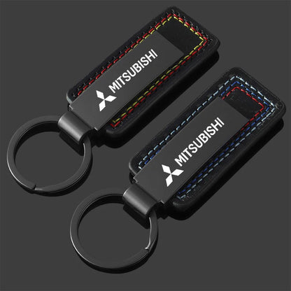 Mitsubishi Premium Leather Keychain