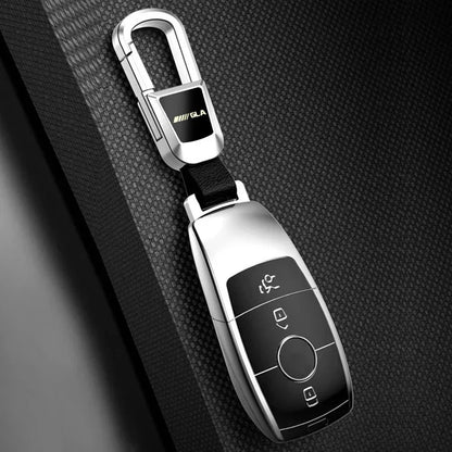 Mercedes Benz Alloy Leather Keychain