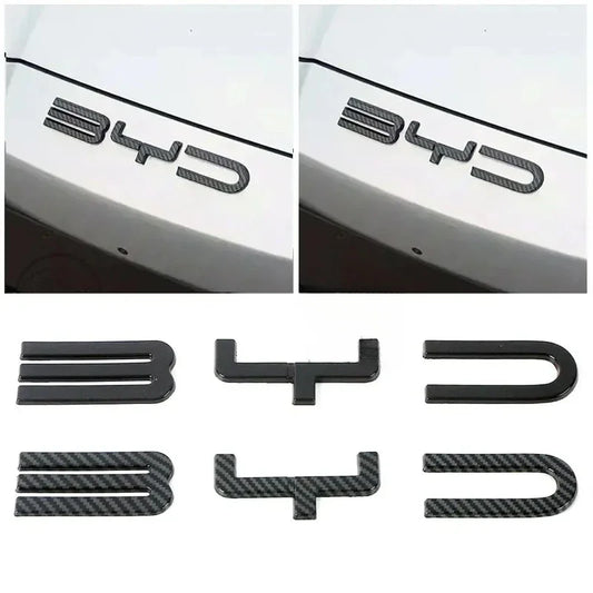 Emblema in fibra di carbonio per sigillo byd