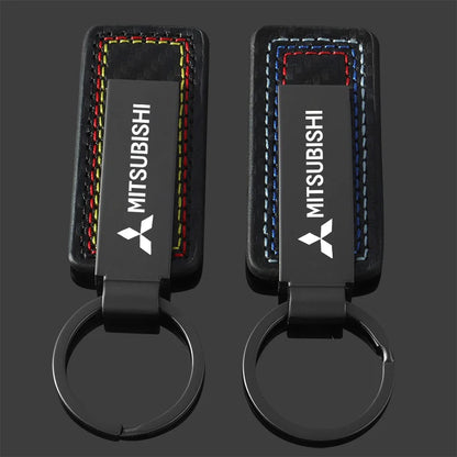 Mitsubishi Premium Leather Keychain