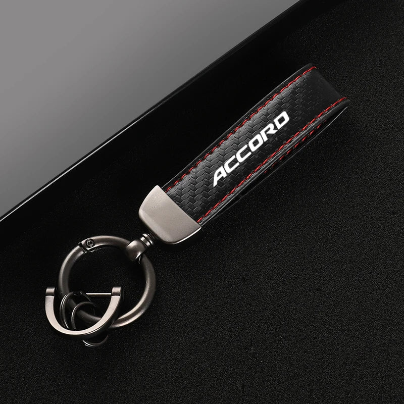 Honda Accord Leather Car Keychain