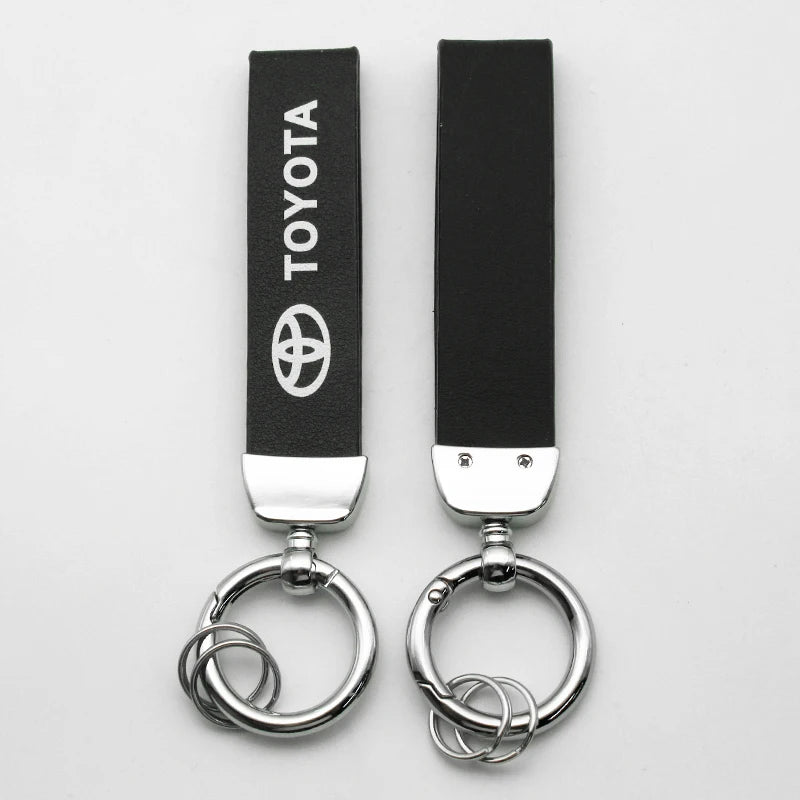 3D Metal/Leather Keychain For Toyota