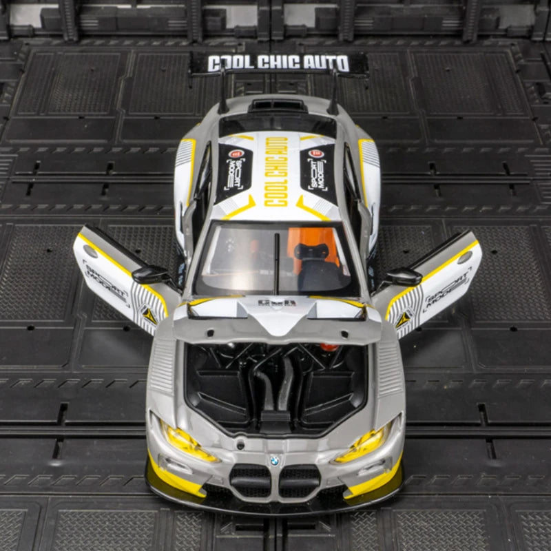 1:24 BMW M4 GT3 Modelo de auto deportivo de aleación 