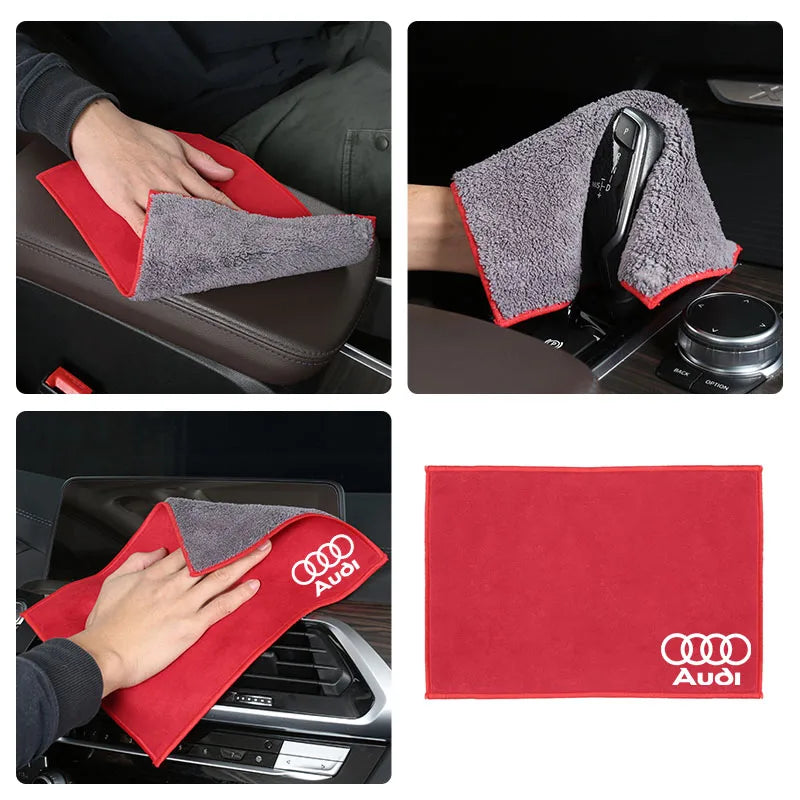 Serviette de lavage de voiture en microfibre