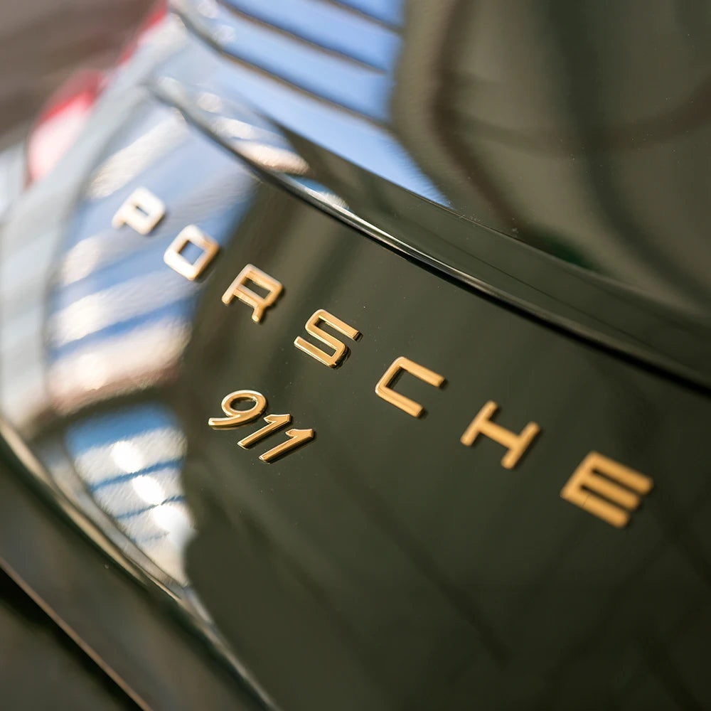 Porsche Heck Emblem Abzeichen Set