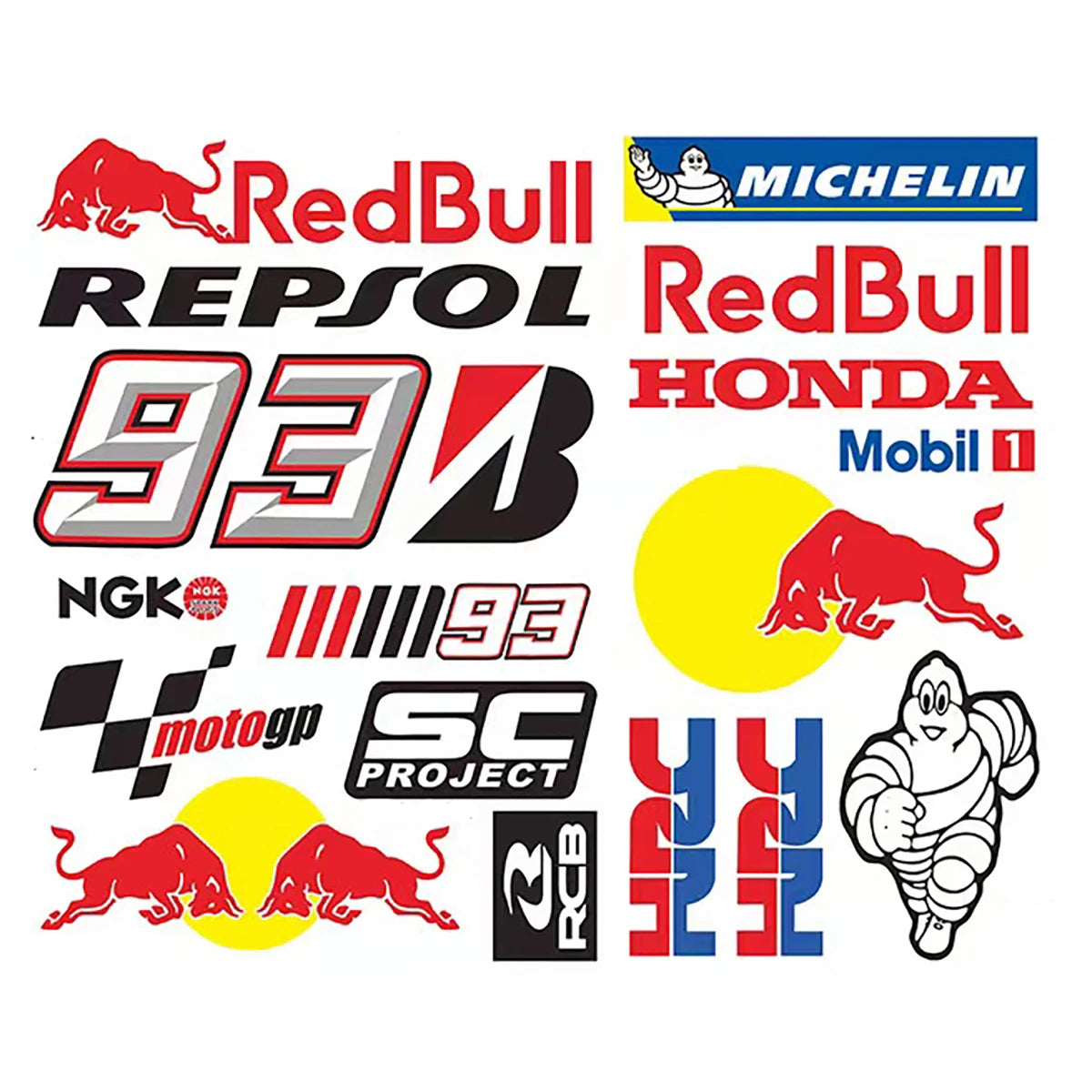 Racing Red Bull Stickers