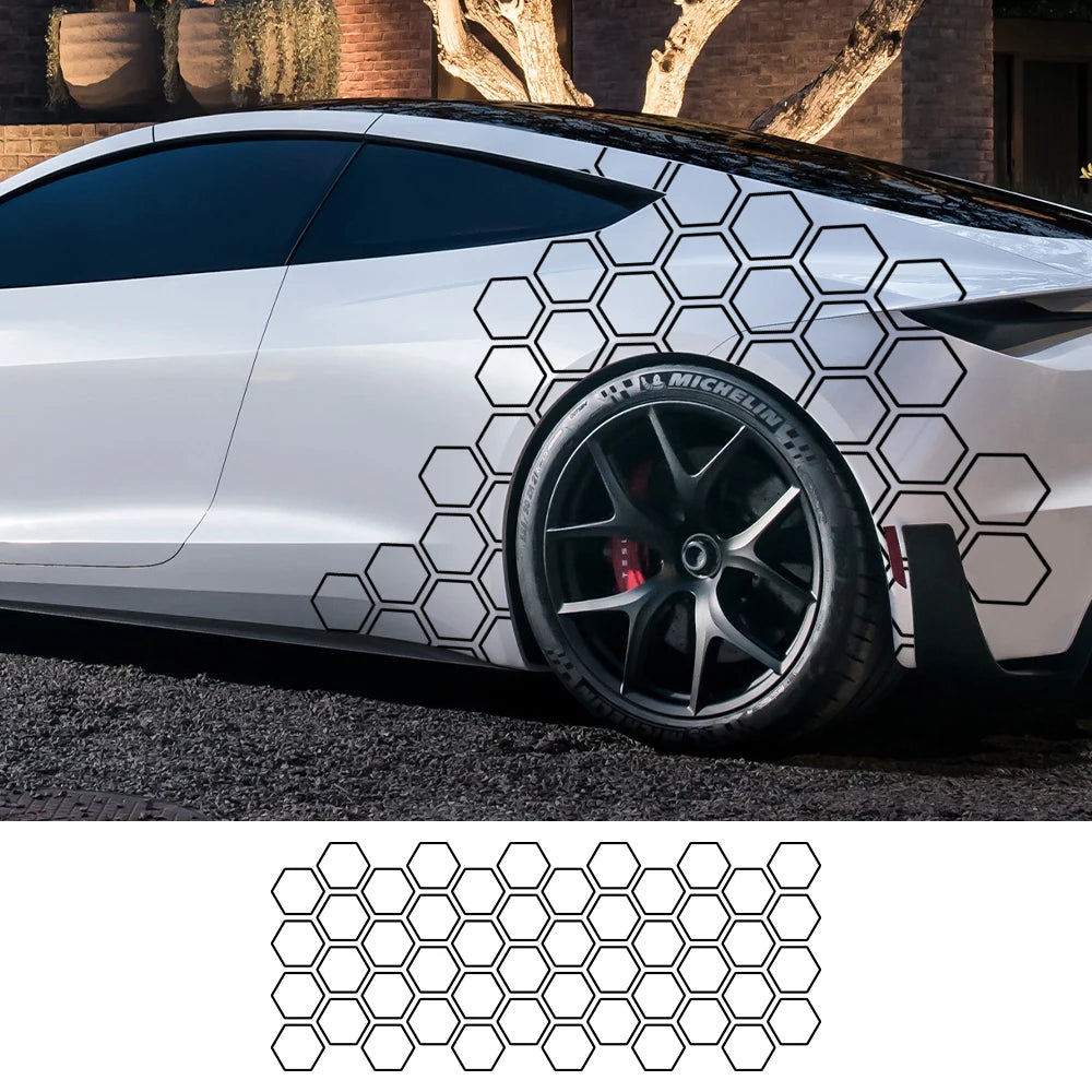 Decorazione adesivi a nido d'ape della grafica automobilistica 