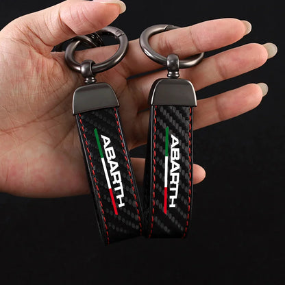 Abarth Carbon Fiber Keychain