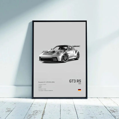 Porsche 911 GT3 RS Poster Decor