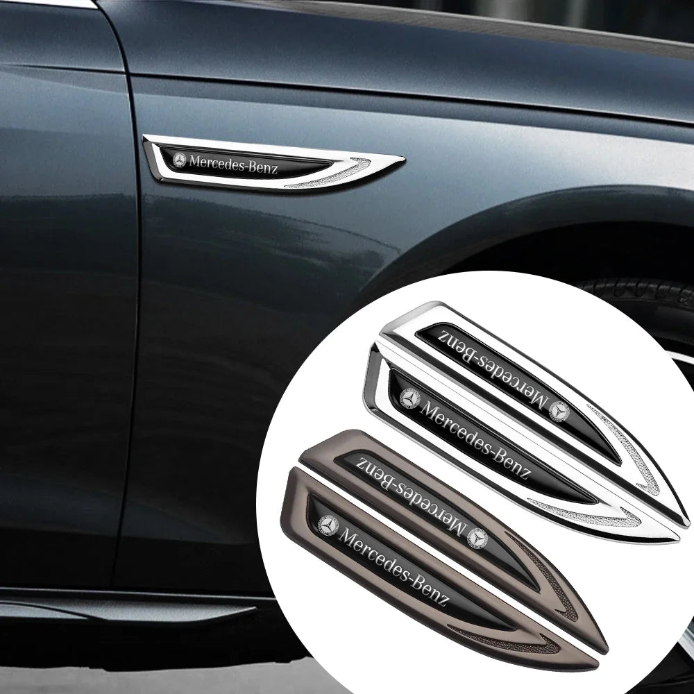 2pcs Car Styling Stickers Decoration for Mercedes Benz AMG