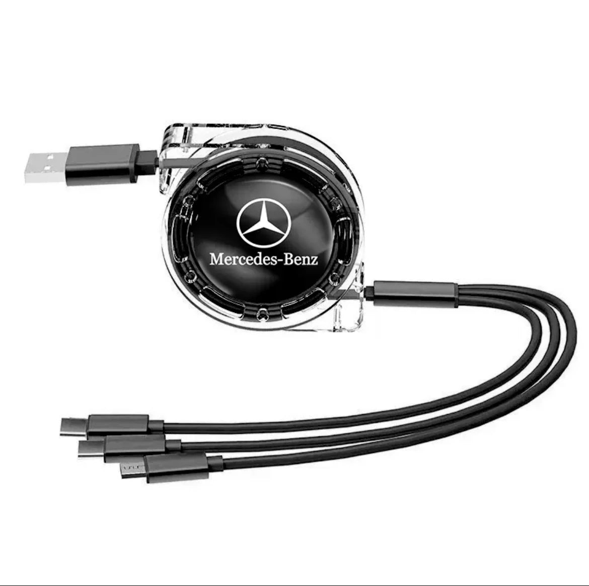 Mercedes-Benz Câble de charge rétractable 3-en-1