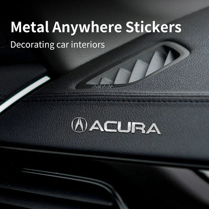 Etiqueta engomada del logotipo del coche de metal Acura 3D