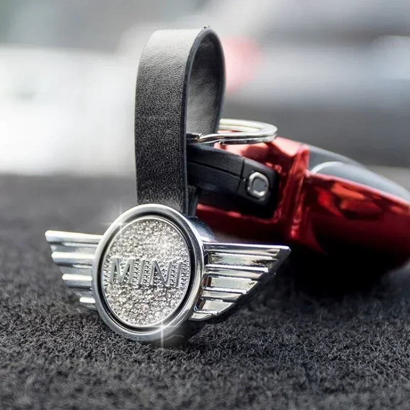 Diamond Keychain Mini Cooper