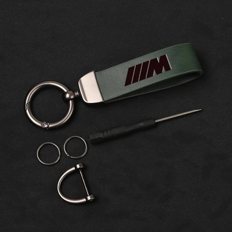 BMW Leather Keychain