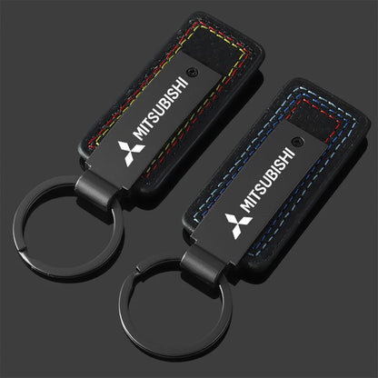 Mitsubishi Premium Leather Keychain