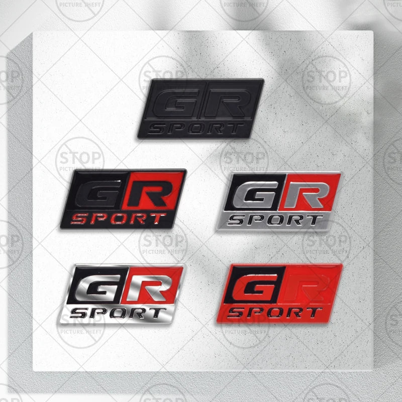 GR SPORT Logo Steering Wheel Badge for Toyota