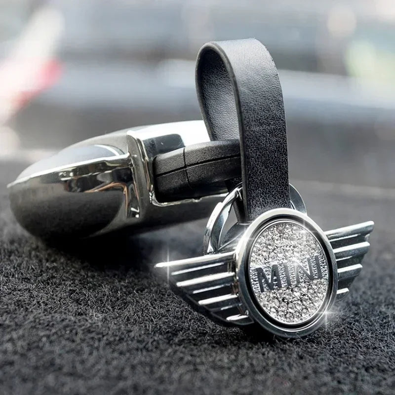 Diamond Keychain Mini Cooper