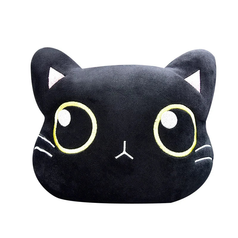 Cute Cat Headrest, Lumbar Cushion, and Seatbelt Cover Set