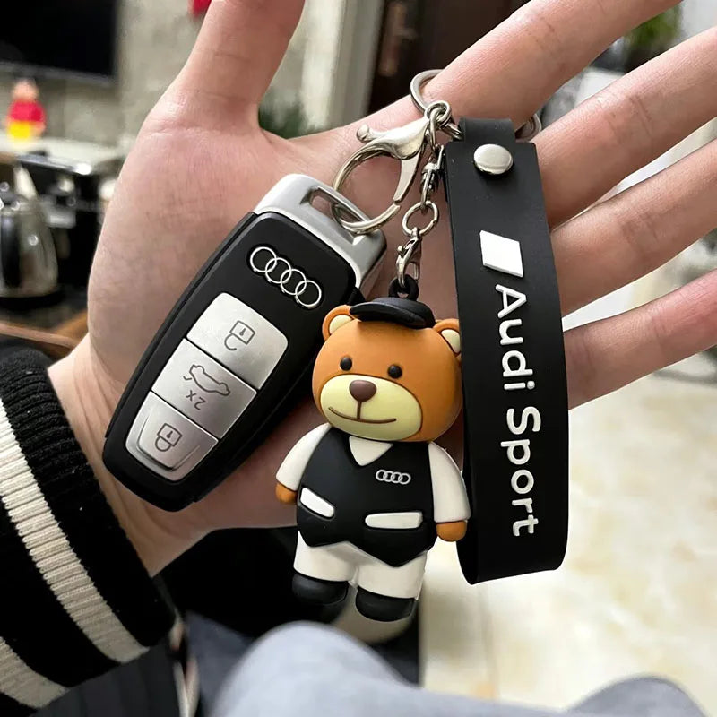 Audi Bear Keychain