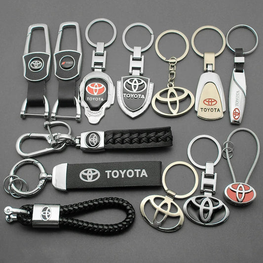 3D Metal/Leather Keychain For Toyota