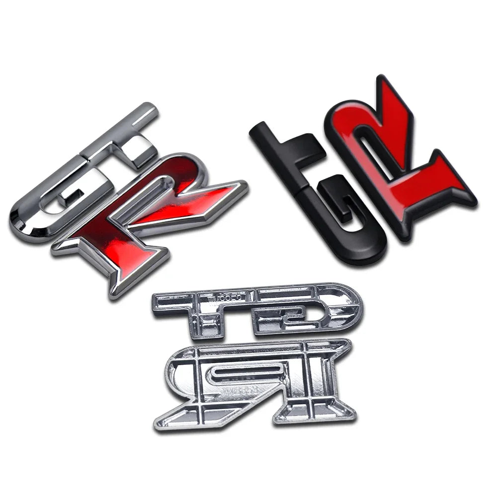 Emblème du coffre de voiture de logo GTR Metal GTR