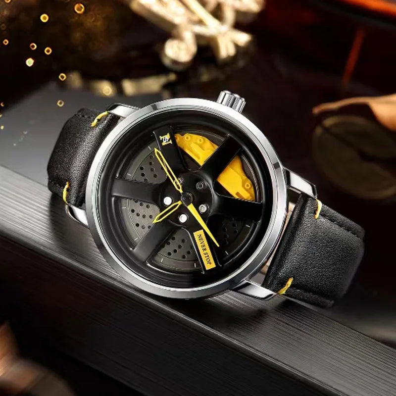 Reloj de Hombres de estilo de rueda de carreras